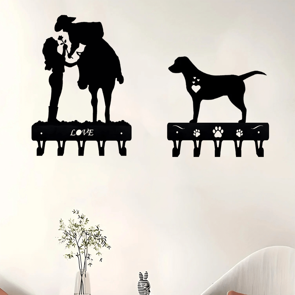 CIFbuy™ 1pc Iron Metal Gorgeous Wall-Mounted Pendant - Artistic Home Hooks & Perfect Iron Hanger Hooks, Exquisite Utility Hooks for Daily Use, Durable Iron Build, Stylish Wall-Mounted Decor You Deserve - Collectible Figurines.