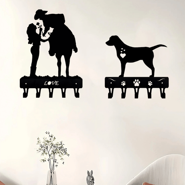 CIFbuy™ 1pc Iron Metal Gorgeous Wall-Mounted Pendant - Artistic Home Hooks & Perfect Iron Hanger Hooks, Exquisite Utility Hooks for Daily Use, Durable Iron Build, Stylish Wall-Mounted Decor You Deserve - Collectible Figurines.