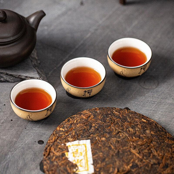 Yunnan Pu'er Ripe Tea Pu'er Lao Banzhang Golden Bud Ripe Tea 375g