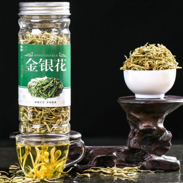 HelloYoungTea Natural Honeysuckle Herbal Tea Classical Jinyinhua Chinese Organic Flower Tea 40g