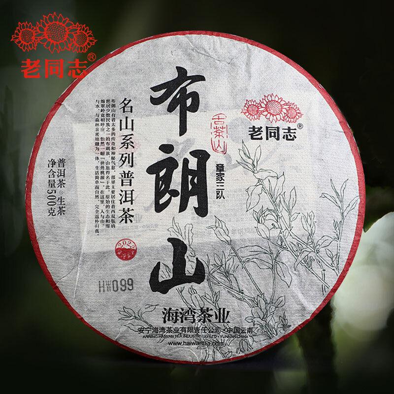 HelloYoungTea Haiwan Zhang Jia San Dui Puer Tea Bulang Mountain Sheng Puerh 500g
