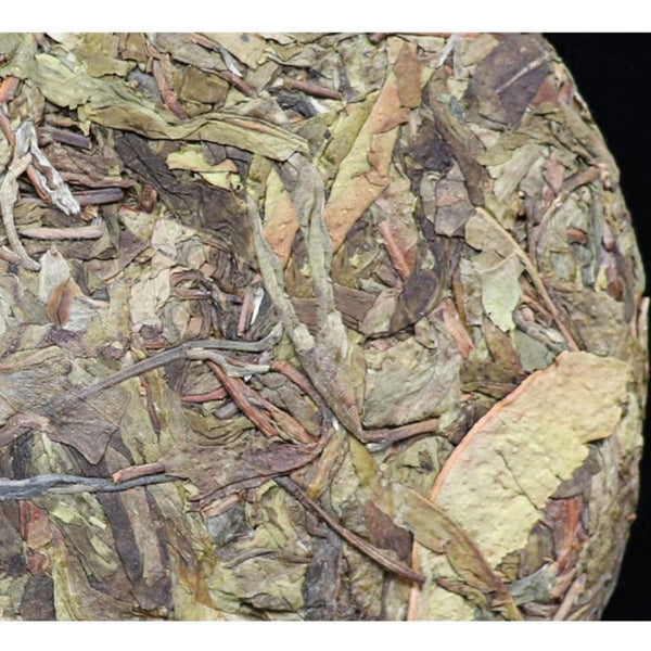 HelloYoungTea Iceland Golden Leaf Raw Pu-erh Tea Ancient Tree Premium Cake 357g