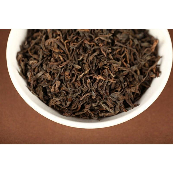 HelloYoungTea 500g Yunnan Puerh Tea 2018 Menghai Ancient Tree Golden Bud Loose Tea Cooked Tea