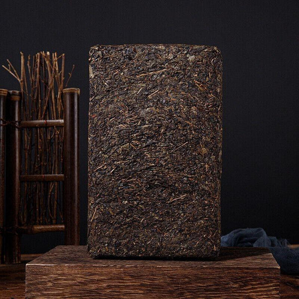 1kg Anhua Black Tea Golden Flower Hand-Constructed Porcelain Brick Tea Tientsin