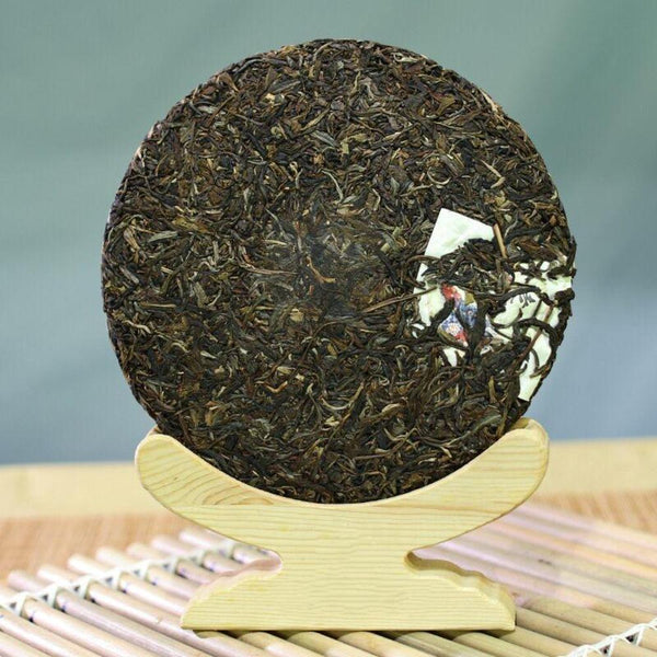 HelloYoungTea 357g Banzhang Ancient Tree Pure Raw Compressed Yunnan Pu'er Tea Cake 357克班章古树纯料生普洱紧压云南普洱茶饼