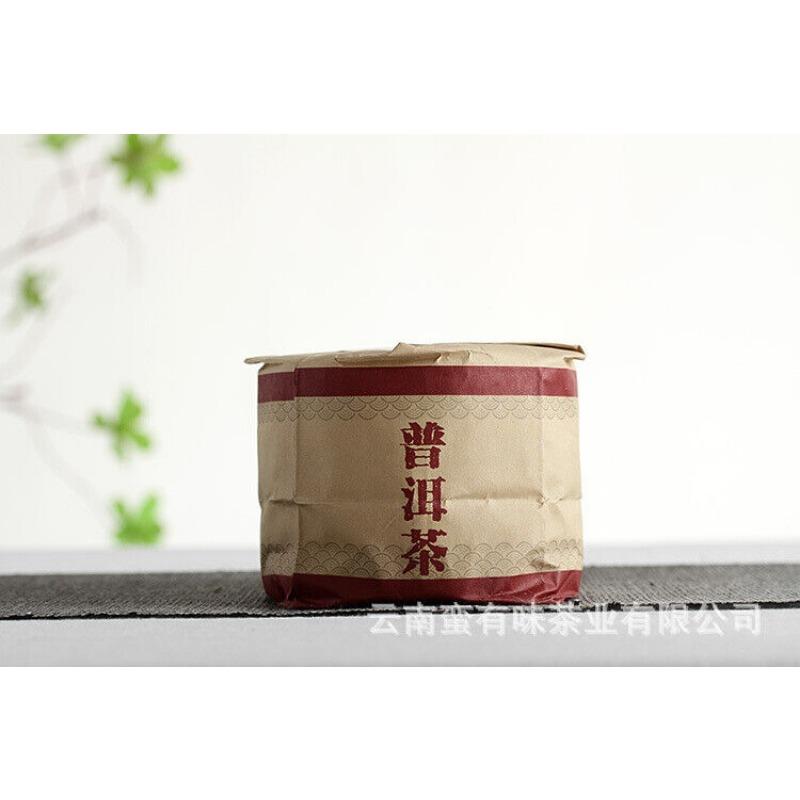 Yunnan Pu'er Tea 2021 Big Tree Old Tree Tea 100g Brown Ripe Cake (Chong)