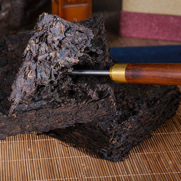 HelloYoungTea 250g Cooked Puer Tea High Quality Handmade Ripe Pu erh Tea Brick Black Pu'er Tea