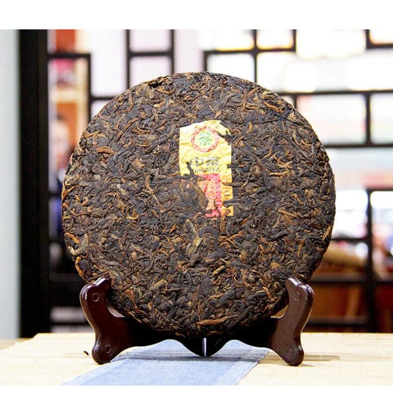 HelloYoungTea 2019 Zhong Cha Menghai Pu'er Ripe Puerh Tea Cake "Year of Rat" Shu Puer 357g