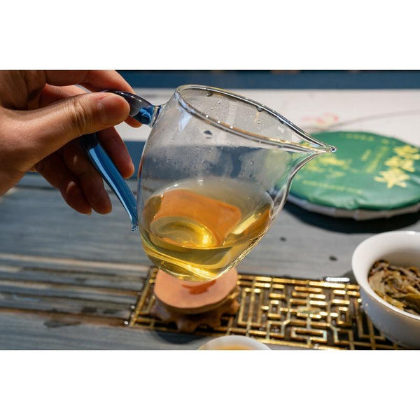 HelloYoungTea 357g Lao Banzhang Puerh Raw Tea Yunnan Ancient Tree Puerh Seven Seed Cake Tea