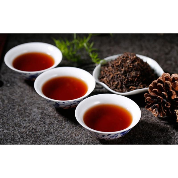 HelloYoungTea Yunnan Menghai Palace Old Tree Pu erh Ripe Loose Leaf Tea 500g