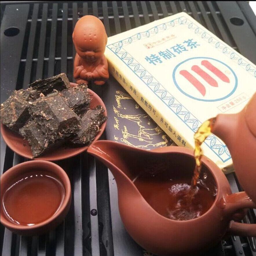 HelloYoungTea 250g Inner Mongolia Dark Tea Special Made Brick Tea Chinese Organic Black Tea