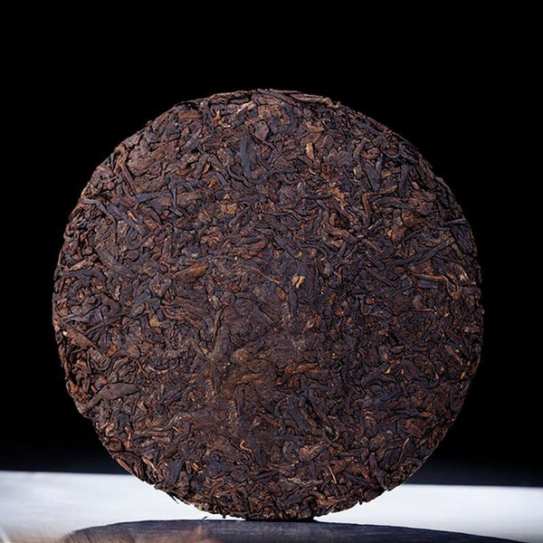 357g Yiku Xigui First Spring Ancient Large Leaf Seeds Aged Pu'er Ripe Cake Tea