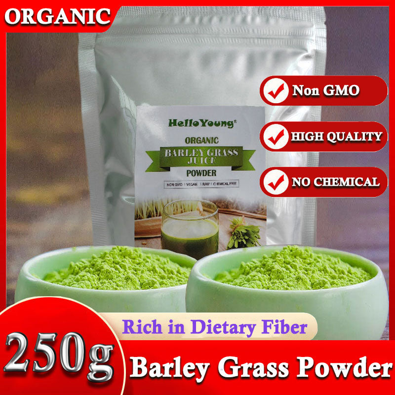 HelloYoung Organic Barley Grass Powder original 250g 100% Pure and Natural for lose weight barley powder