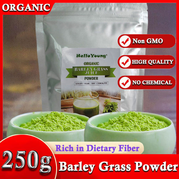 HelloYoung Organic Barley Grass Powder original 250g 100% Pure and Natural for lose weight barley powder