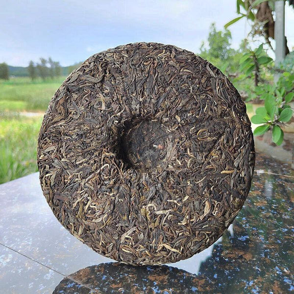 HelloYoungTea 357g Yibang Pu'er Raw Tea Ancient Six Great Tea Mountains Yunnan Old Tree Cake