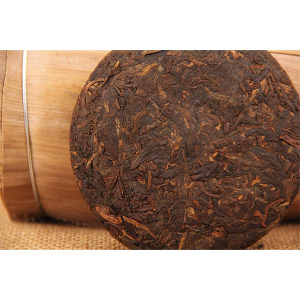 HelloYoungTea 100g Pu-erh Ripe Tea Cake, Old Ban Zhang China Black Tea