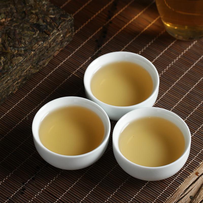 HelloYoungTea 500g Premium Puerh Raw Tea Brick Golden Leaf Yunnan Pu-erh Tea Chinese Pu'er Tea