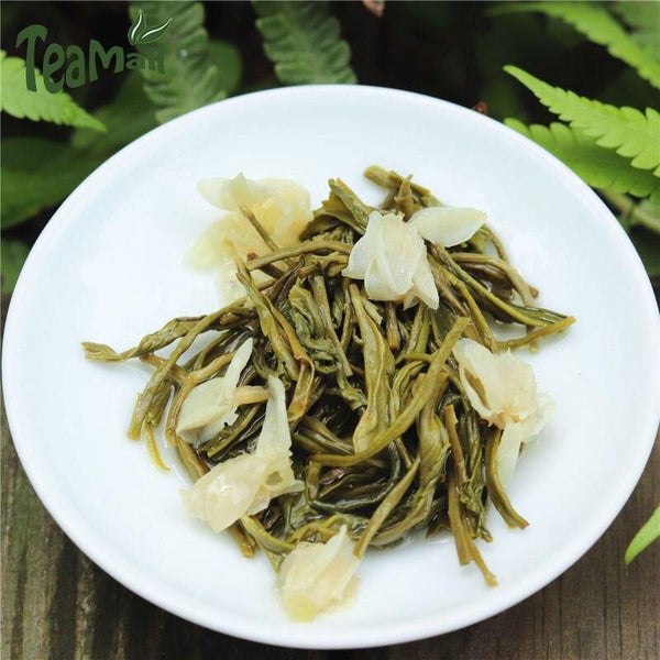 HelloYoungTea 2023 Chinese Jasmine Mao Feng (Luzhou Type), Green Tea with Jasmine Floral Aroma, 250g
