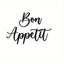 CIFbuy™ 1pc Metal Wall Decor - Farmhouse Modern "Bon Appetit" Art, Large Cute Hanging Kitchen Sign as Stylish Room/Wall Decoration & Decorative Ornament, Adds Rustic Charm & Culinary Spirit to Kitchen, Iron Wall Sculptures.