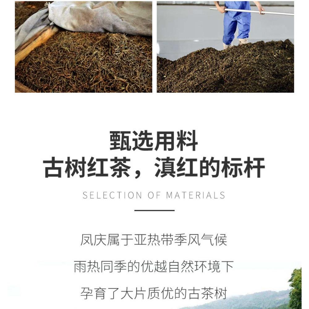 HelloYoungTea 250g Yunnan Dian Hong Black Tea Ancient Tree Tea Brick