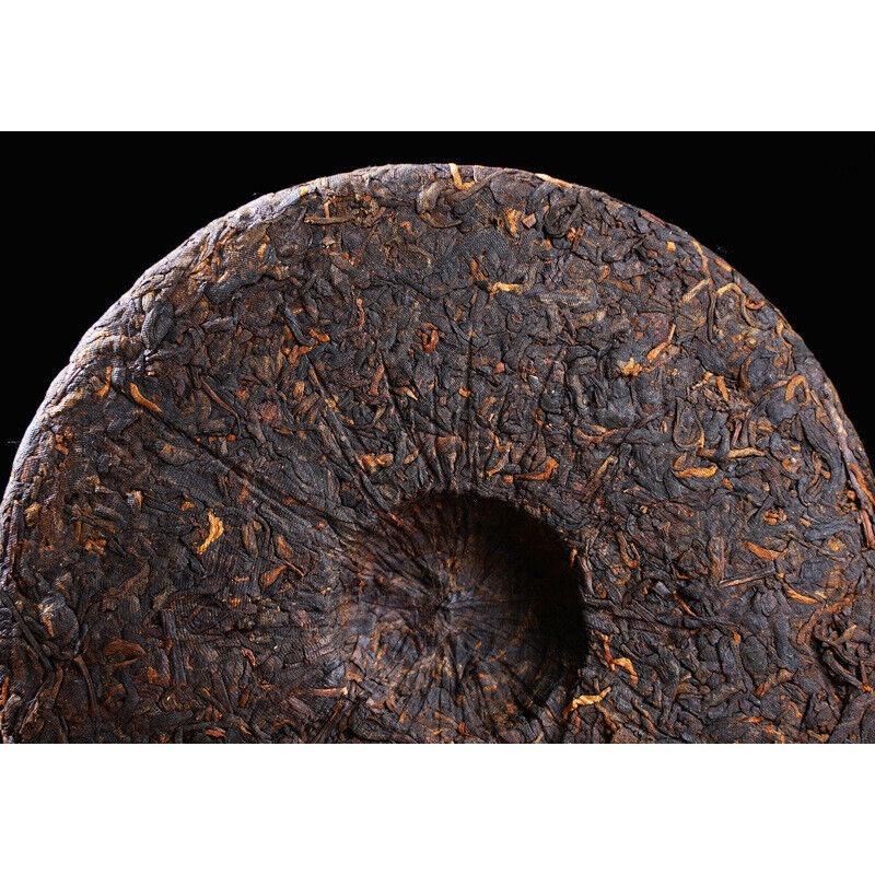 HelloYoungTea 357g Yunnan Pu'er Ripe Tea The Older The More Fragrant Old Pu'er Tea Cake