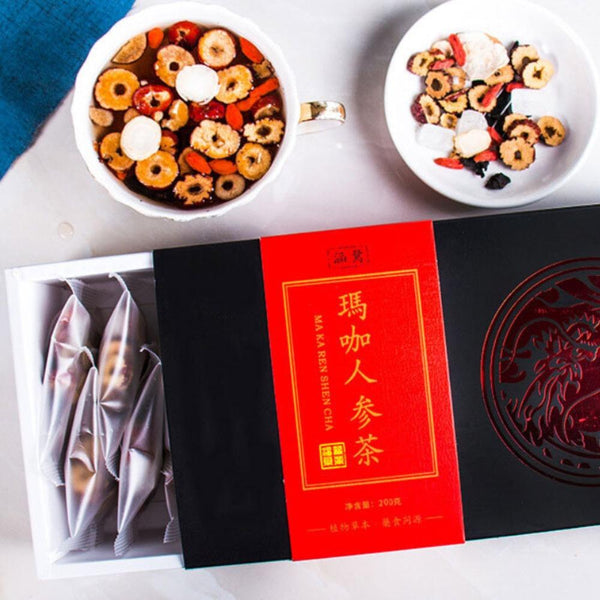 HelloYoungTea Moca Ginseng Tea 10g*20 Bags Herbal Blend for Vitality