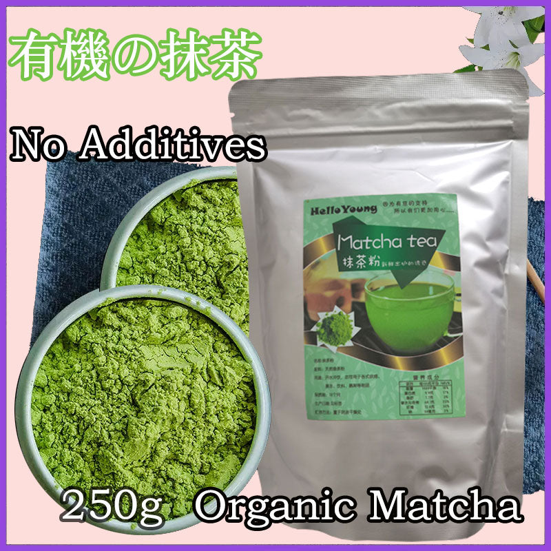HelloYoung Organic Matcha Green Tea Powder Unsweetened 100% Natural Latte & tea weight loss products diet drink for loss weight