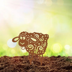 CIFbuy™ 1pc Garden Metal Iron Sheep Art - Adds Whimsy & Charm to Outdoor Home Decoration, Durable Metal Iron with Artistic Design, Wall Sculptures, Sturdy Iron Craft, Collectible Figurines.