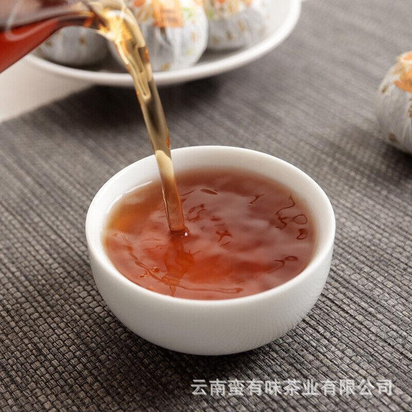 HelloYoungTea 500g Yunnan Puerh Tea 2022 Xinhui Xiaoqingkang Cooked Tea Chenpi Puerh Tea