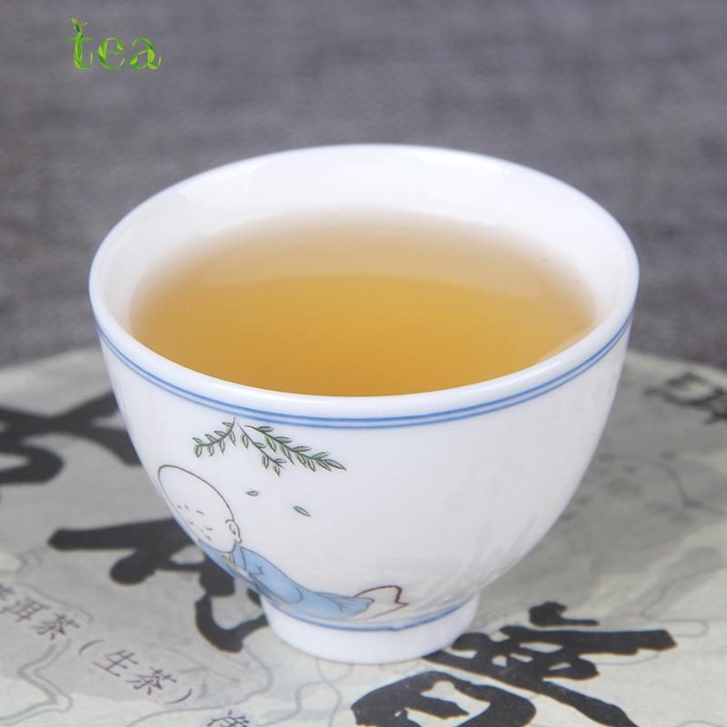 HelloYoungTea Yunnan Raw Pu'er Tea Cake 357g Ancient Tree Lin Cang Iceland Gold Leaf