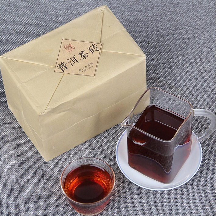 HelloYoung 2.2lbs Ripe Puerh Tea Brick Icelandic Ancient Tree Black Tea Old Dry  Puer Brick Yunnan 1000g