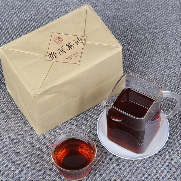 HelloYoung 2.2lbs Ripe Puerh Tea Brick Icelandic Ancient Tree Black Tea Old Dry  Puer Brick Yunnan 1000g