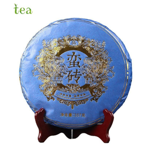 HelloYoungTea Manzhuan Raw Pu'er Tea, 357g, Six Famous Ancient Tree Mountains, Yunnan Manzhuan Shengpu'er "Seven Sons" Tea Cake