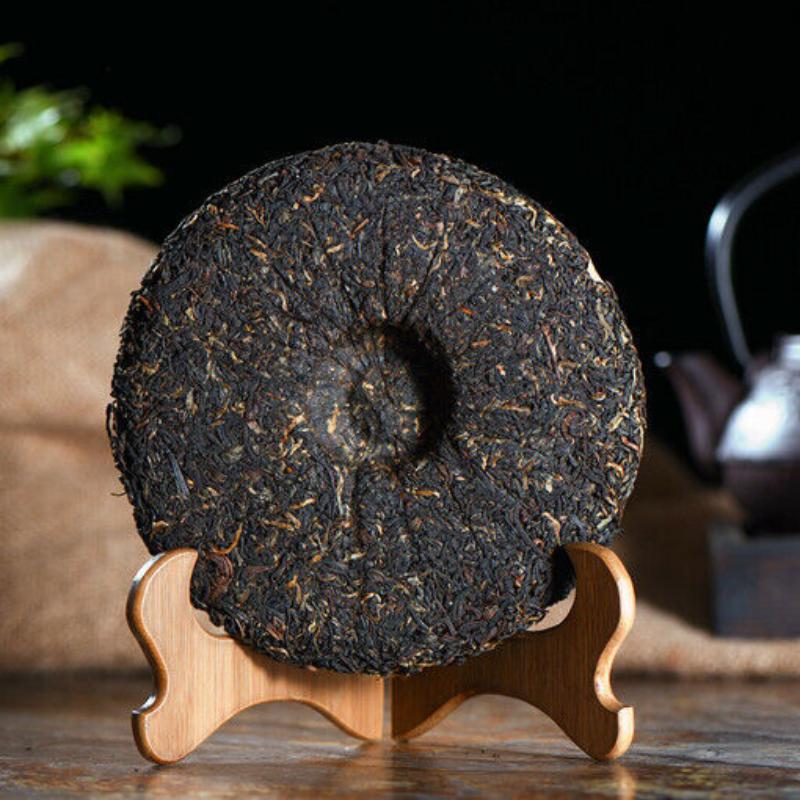 HelloYoungTea Yunnan Sun Dried Ancient Arbor Tree Dianhong Dian Hong Black Tea Cake 357g