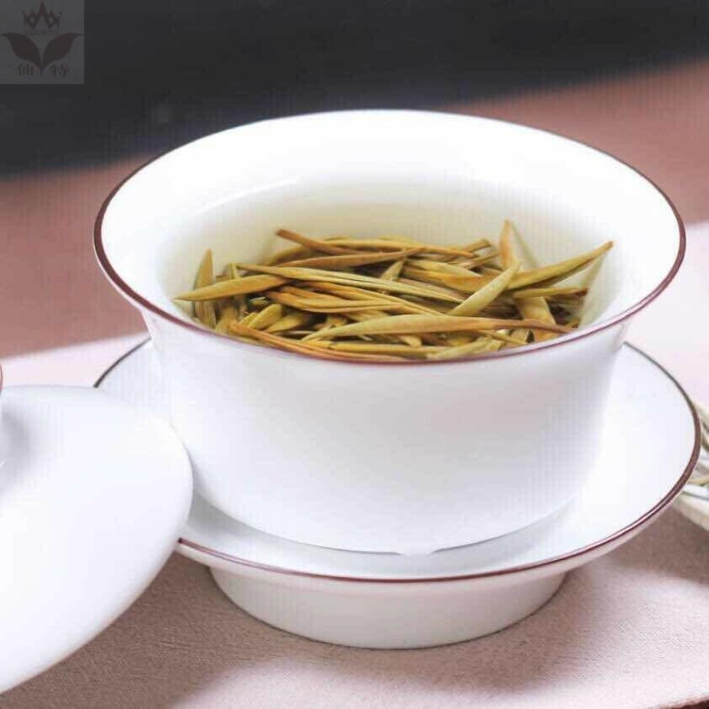 HelloYoungTea Organic White Tea Silver Needle Bai Hao Yin Zhen Fuding White Tea Cake 300g
