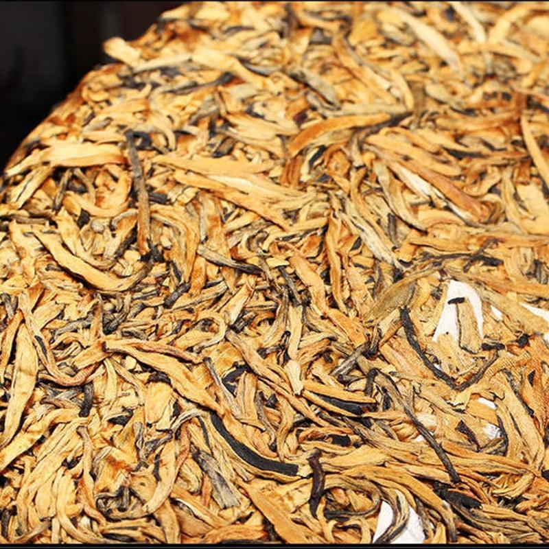 HelloYoungTea 2023 Fengqing Dianhong Black Tea, Large Golden Buds, Honey Aroma, Dian Hong Tea Cake 200g/400g