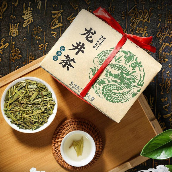 Yu Qian * Chinese Xi Hu Longjing Tea Long Jing Spring Dragon Well Green Tea 200g