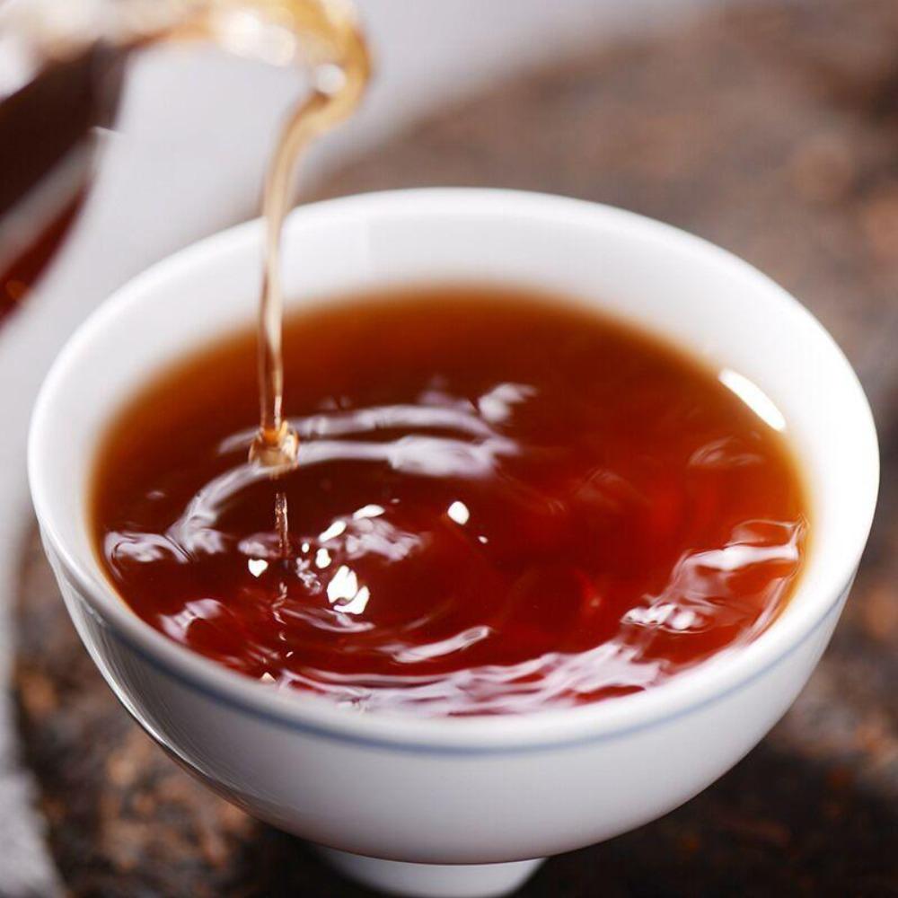 Yunnan Ancient Tree Aged Ripe Puer Tea Cake 357g 云南古树陈年熟普洱茶饼 357克