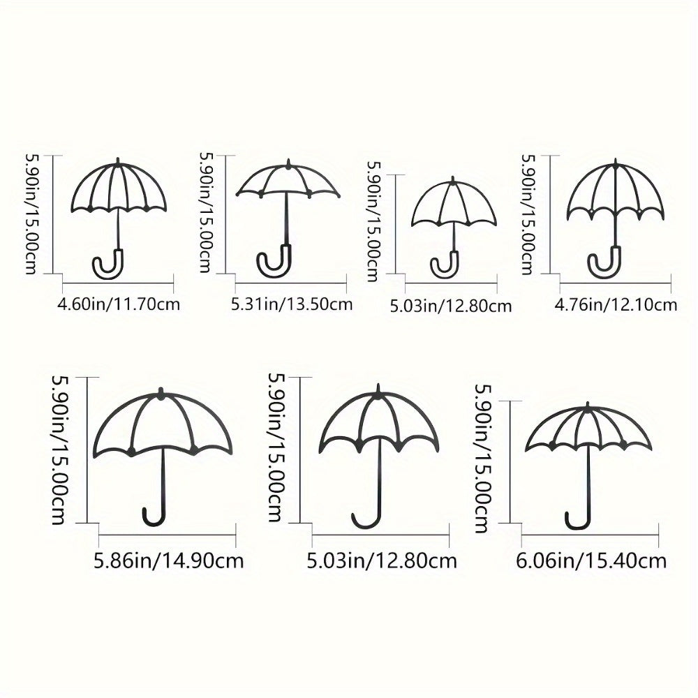 CIFbuy™ Exquisite Iron 7-Piece Creative Multifunctional Key & Coat Hangers Set - Perfect for Hanging Umbrellas/Coats/Keys in Rooms, Elegant Housewarming Gift Choice - Premium-grade Wall Sculptures.