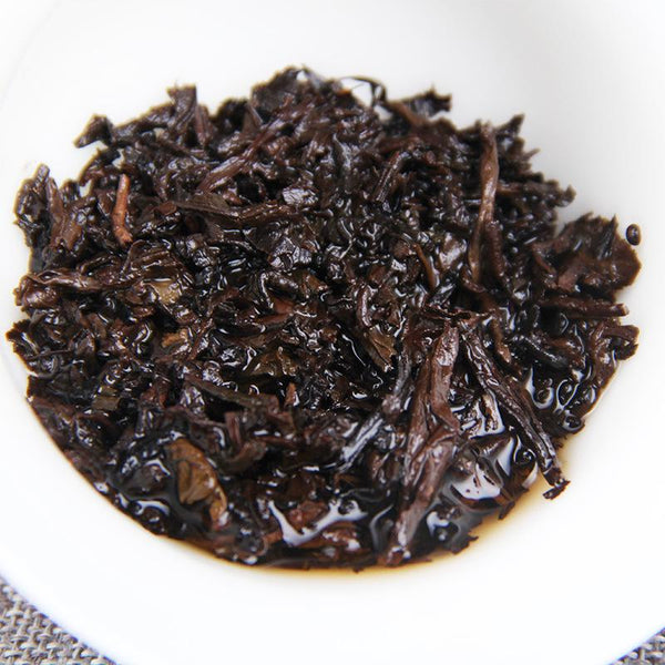 HelloYoungTea 2019 Yunnan Shou Puerh, Mini Bing Cha "Jin Ya" Shou Puerh, Imperial Golden Buds 100g