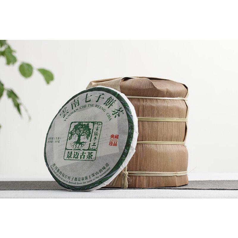 357g Pu'er Tea Jingmai Ancient Tea Raw Cakes Dry Storage Tea Yunnan Seven Cakes