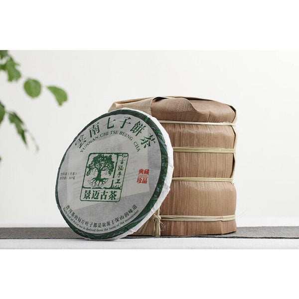 357g Pu'er Tea Jingmai Ancient Tea Raw Cakes Dry Storage Tea Yunnan Seven Cakes