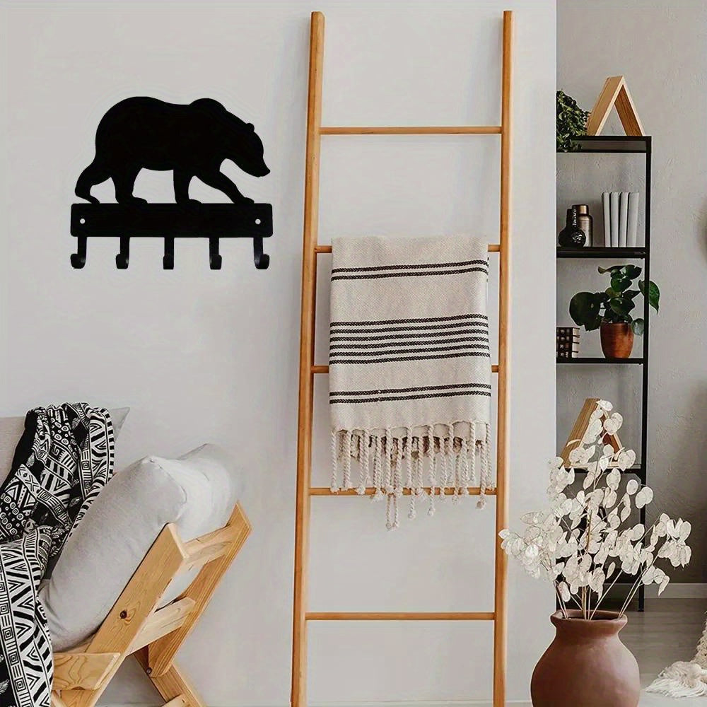 CIFbuy™ 9-Inch Wrought Iron Wall Hooks Set - Gorgeous Metal Towel & Coat Rack Organizer with Rustic Farmhouse Decor, Durable Storage Solution for Home & Bathroom, Collectible Figurines.
