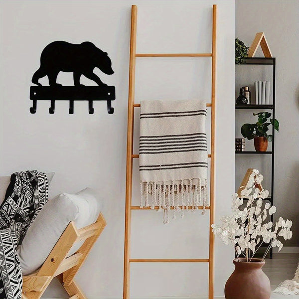 CIFbuy™ 9-Inch Wrought Iron Wall Hooks Set - Gorgeous Metal Towel & Coat Rack Organizer with Rustic Farmhouse Decor, Durable Storage Solution for Home & Bathroom, Collectible Figurines.
