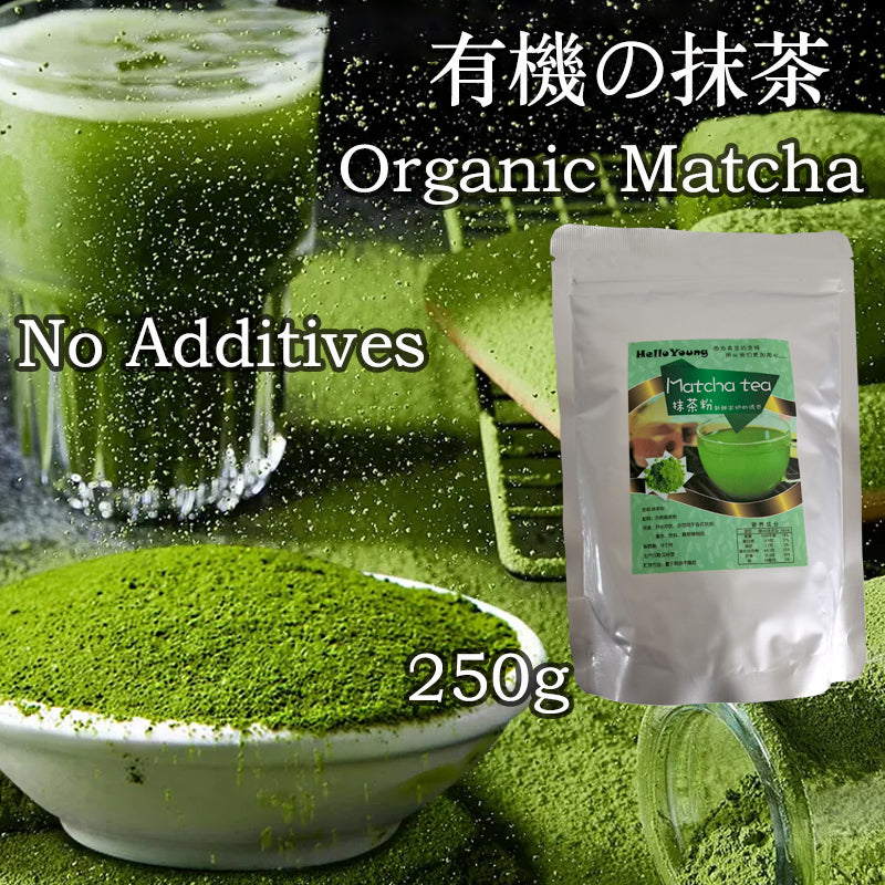 HelloYoung 100% Organic Matcha Green Tea Powder - Premium Japanese Matcha - Best for Delicious Matcha Latte, Yummy Smoothie, Flavorful Desserts & Baking - No Sugar Added for drinks green tea powder weight loss