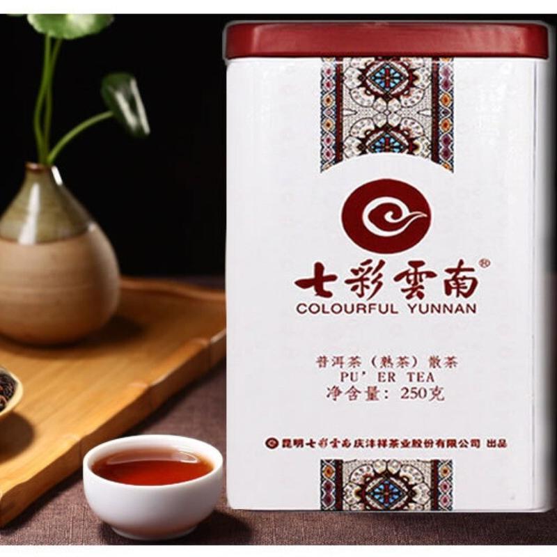HelloYoungTea Yunnan Bulang Mountain Grade 1 Premium Pu-erh Ripe Loose Leaf Gift Box 250g