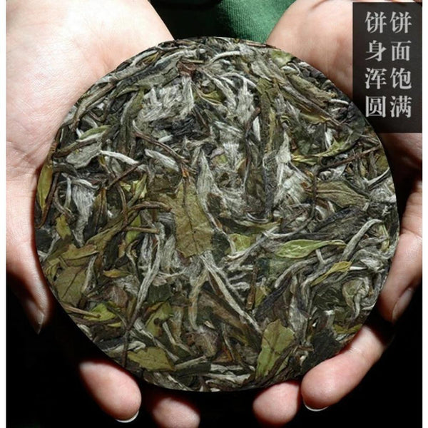HelloYoungTea Bai Mu Dan cake,Chinese fujian white tea FuDing,Pai Mu Tan Peony tee 10*100grams