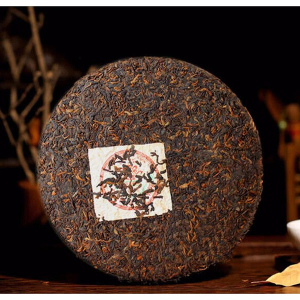 HelloYoungTea 2006 Ripe Pu-erh Heaven Earth Menghai Royal Golden Buds Old Arbor King Tea 357g