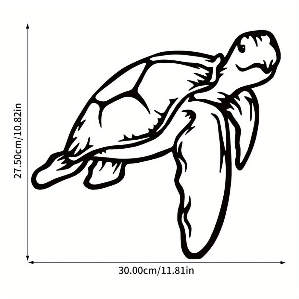CIFbuy™ Premium 1pc One-of-a-Kind Iron Ocean-Inspired Sea Turtle Wall Art - Intricate Geometric Cut-Out Design, Perfect for Bedroom Adornment & Exceptional Christmas Gift - High-Quality Artistic Wall Sculptures.