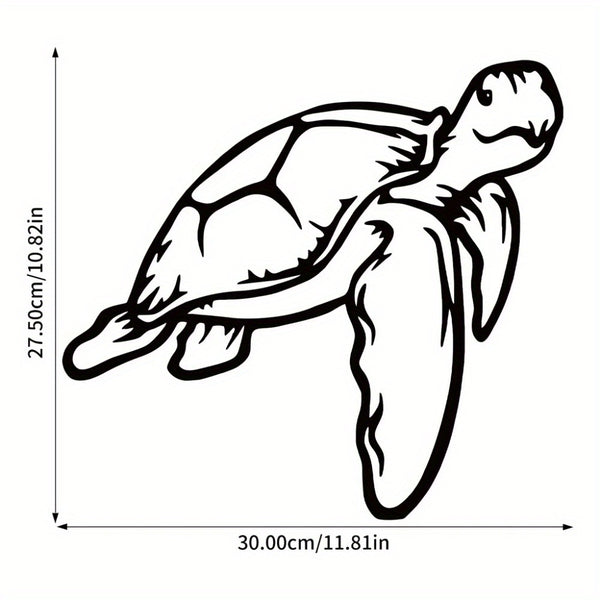 CIFbuy™ Premium 1pc One-of-a-Kind Iron Ocean-Inspired Sea Turtle Wall Art - Intricate Geometric Cut-Out Design, Perfect for Bedroom Adornment & Exceptional Christmas Gift - High-Quality Artistic Wall Sculptures.